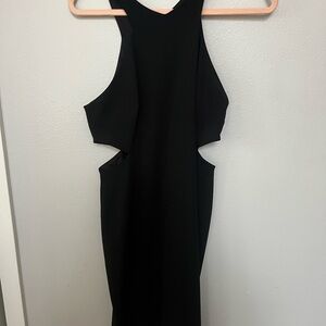 Calvin Klein Black Backless Dress
